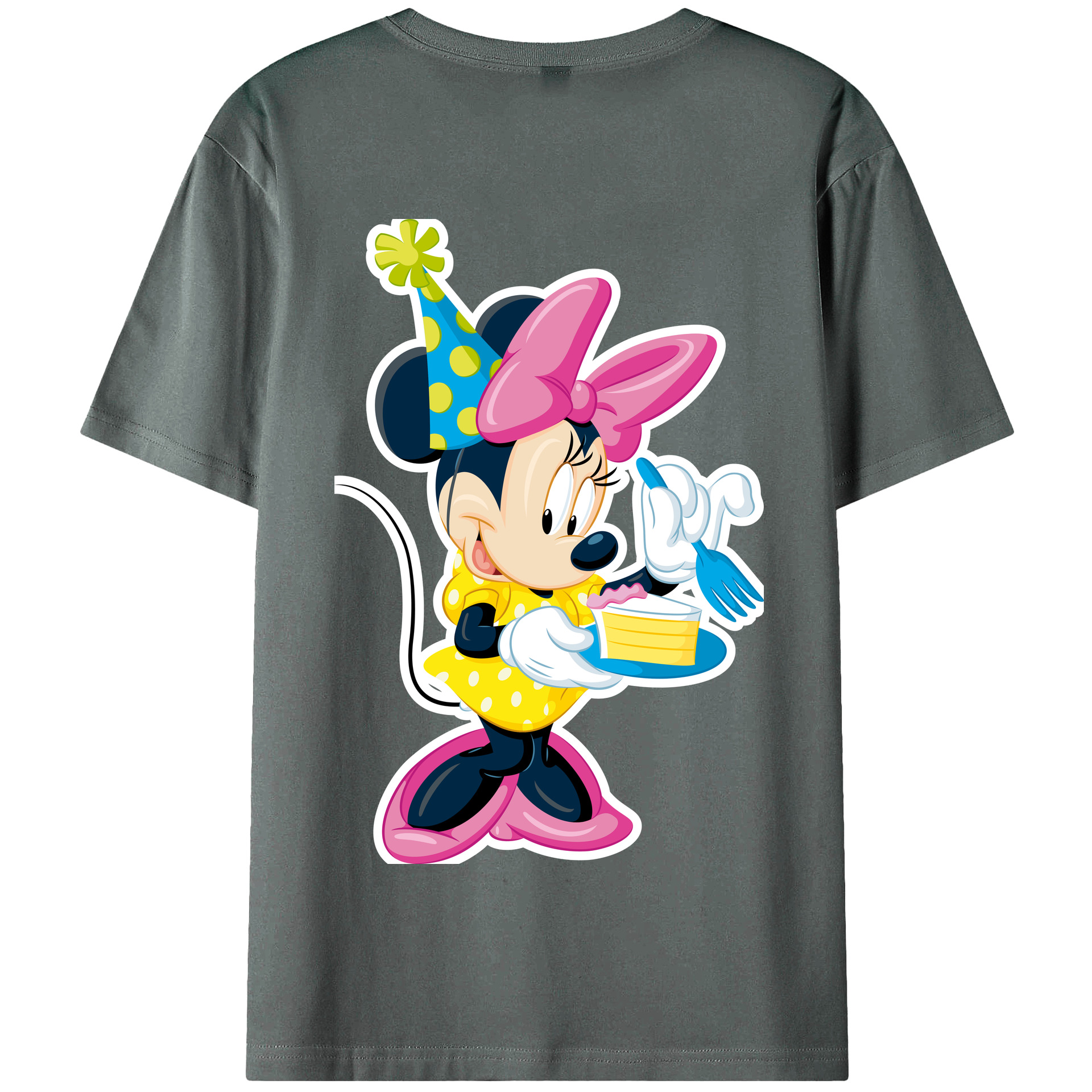 （画像用） ミッキーマウス Mickey Mouse 綿100％半袖Tシャツ（背面プリント）